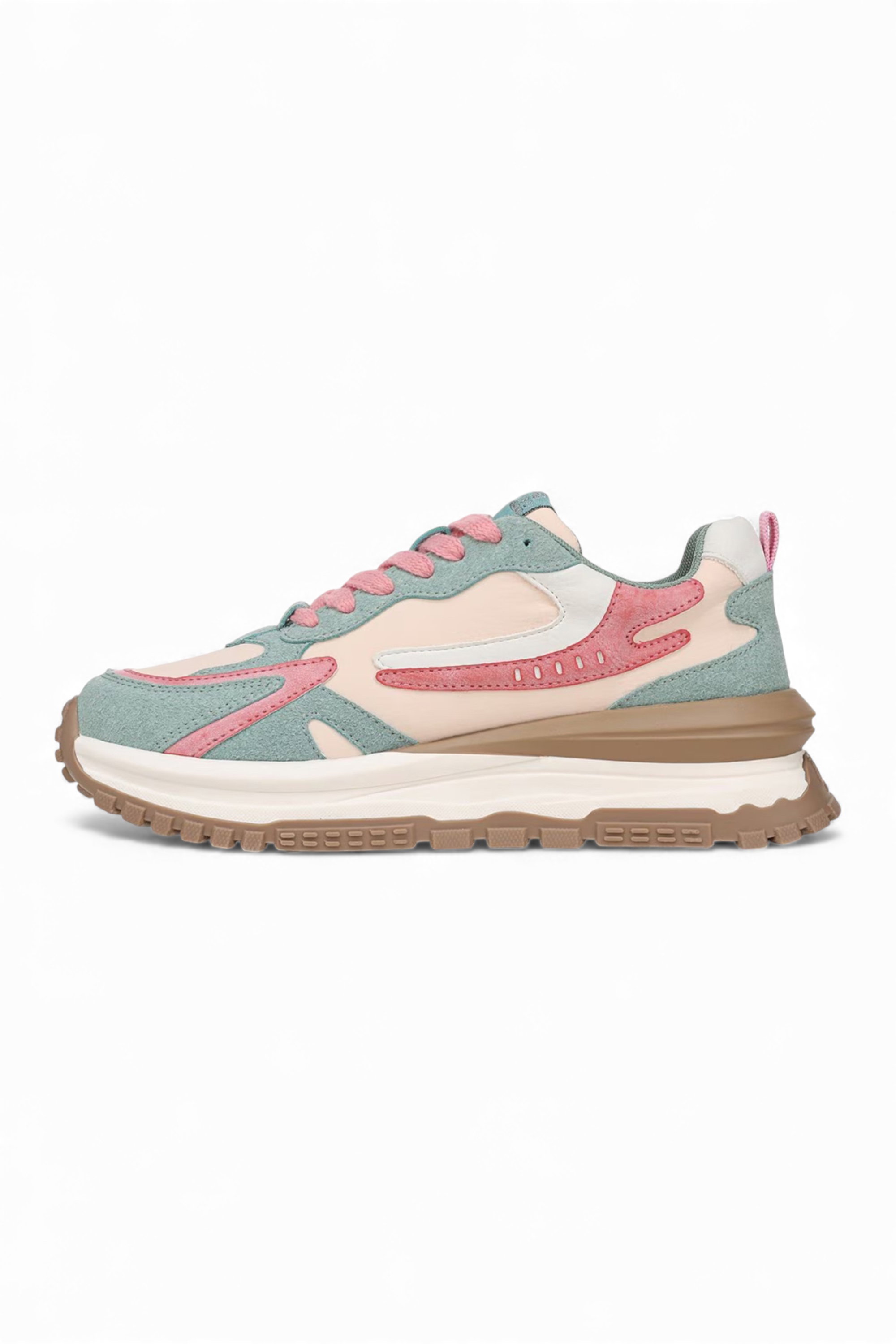Pink Blowfish Malibu Pink Womens "Leo" Retro Lace Up Sneakers Trainers, Image 4 of 6