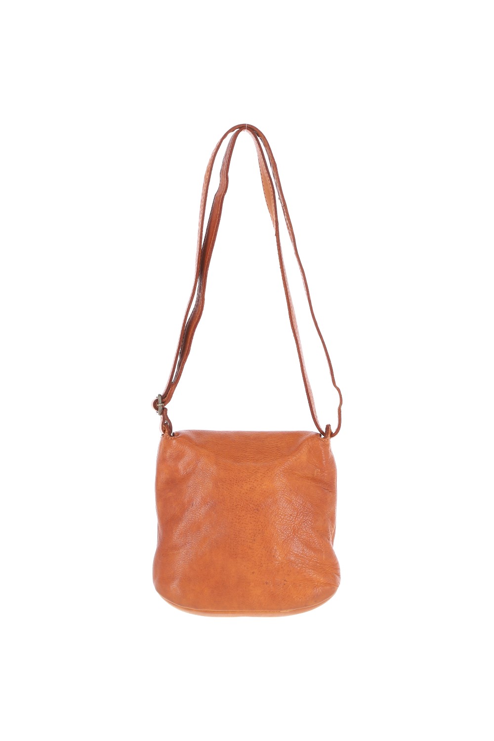 Tan Real Leather Small Luxurious Flight Bag, Image 4 of 5