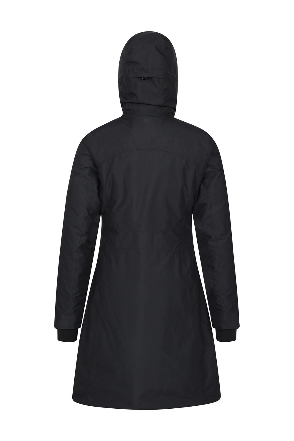 Black Polar Down Long Length Hybrid Jacket, Image 2 of 5