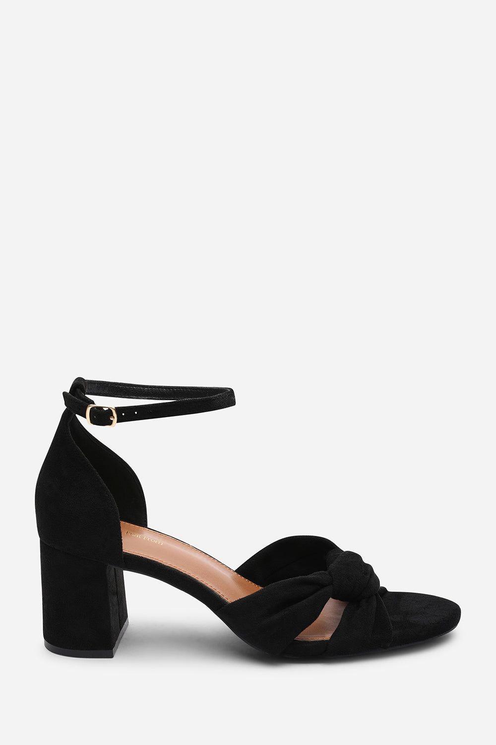 Black Avelia Strappy Block Heel Sandal, Image 2 of 6