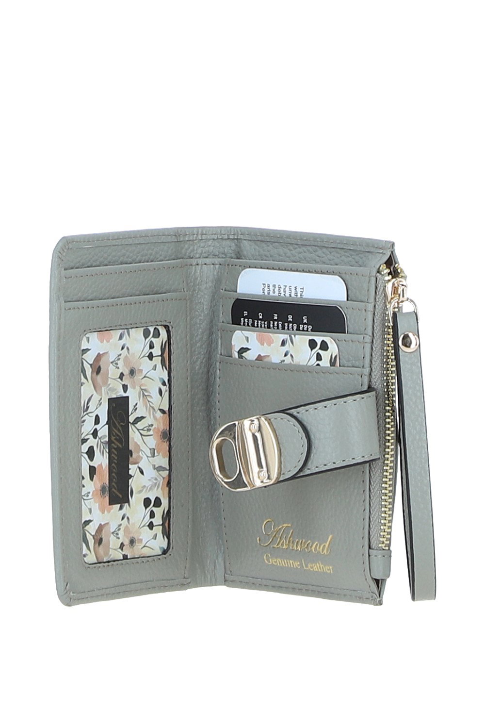 Olive 'Amarella' Real Leather Purse, Image 3 of 4