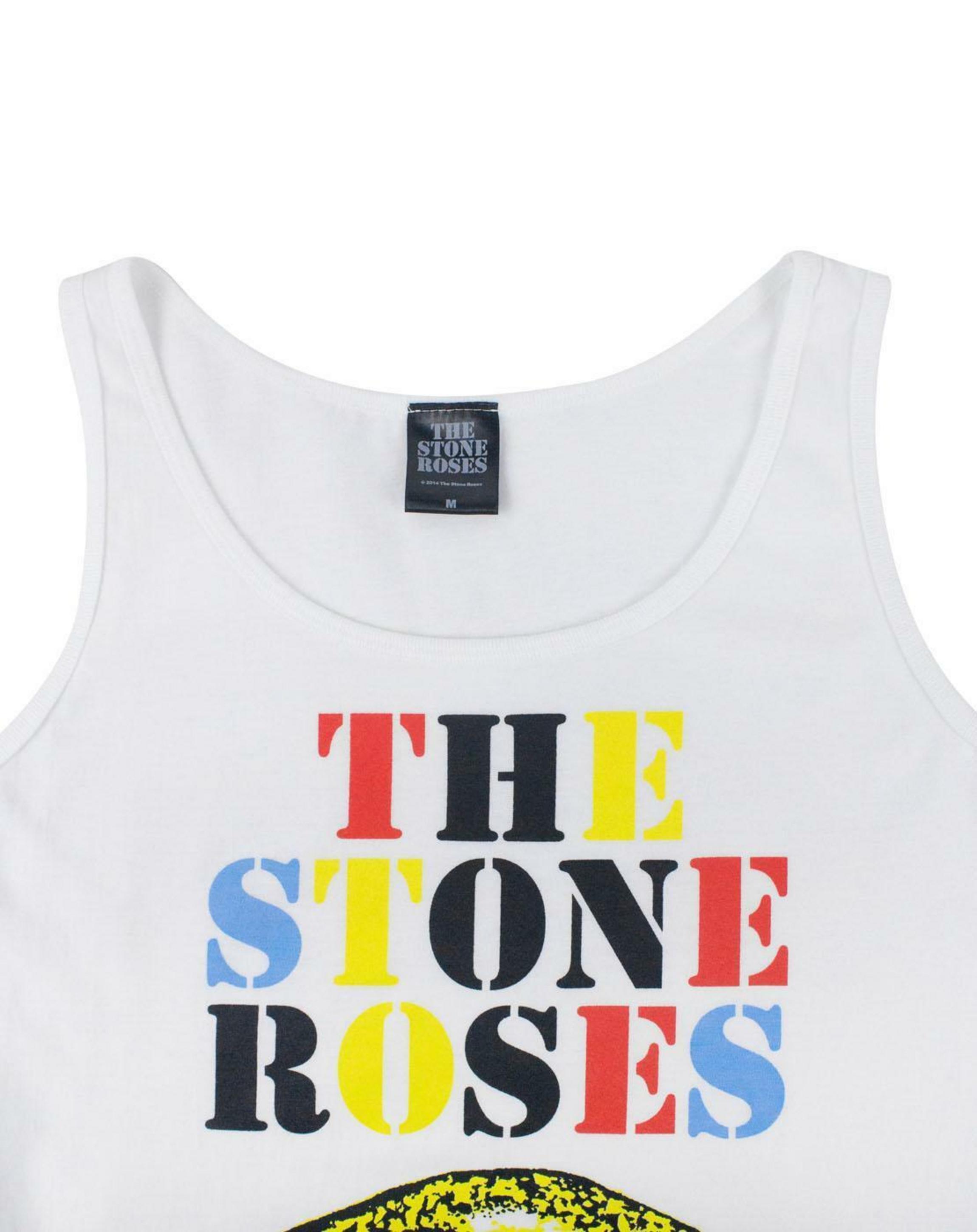 White The Stone Roses Lemon Women's Vest, Image 4 of 4
