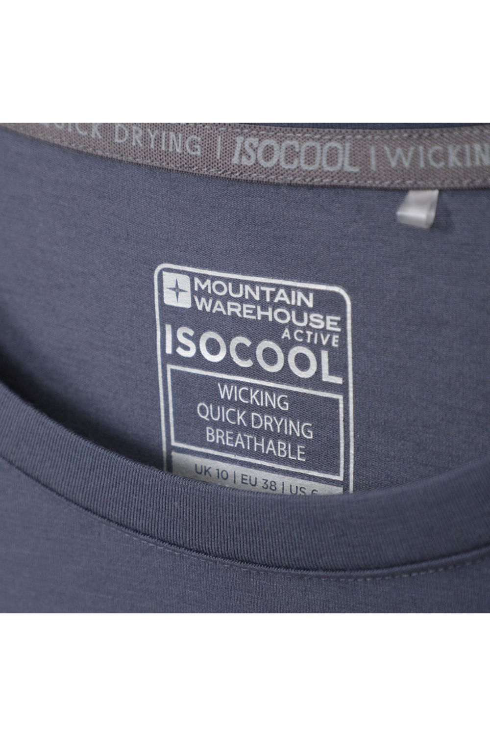 Dark Grey Quick Dry Long Sleeved Top, Image 4 of 4