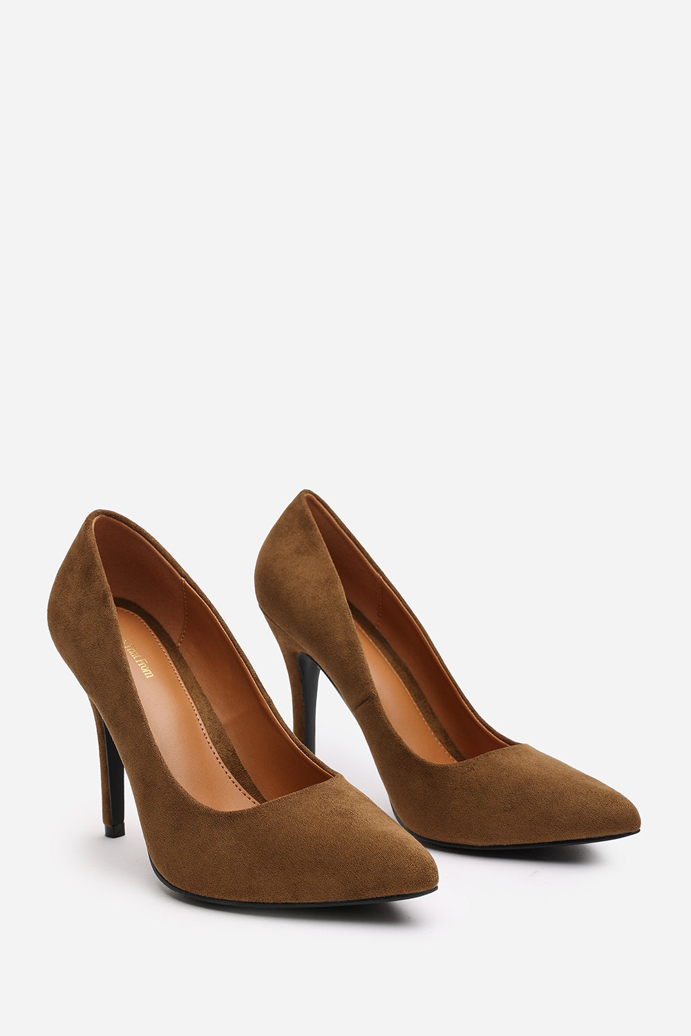 Khaki 'Leah' Toe Pumps High Heels, Image 3 of 5