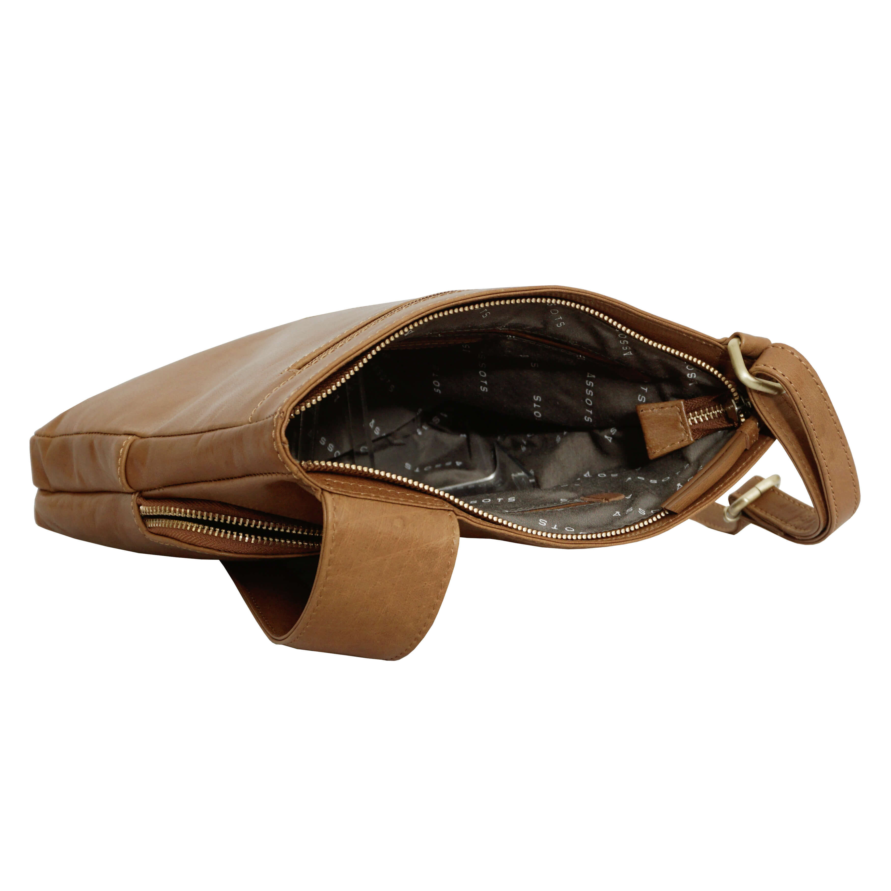 'CANARY' Vintage Real Leather Crossbody Bag, Image 5 of 6