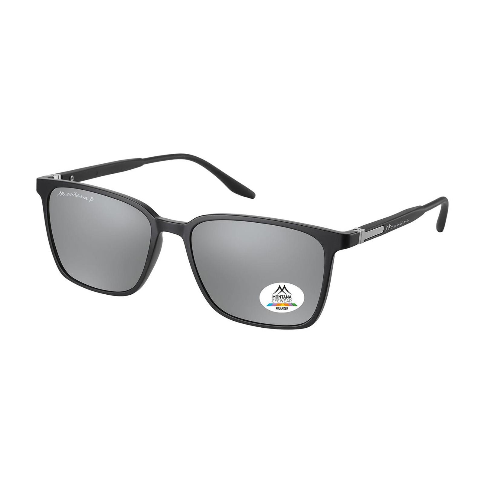 Black Montana Black Square Matte Black Silver Mirror Polarized MP186, Image 2 of 3