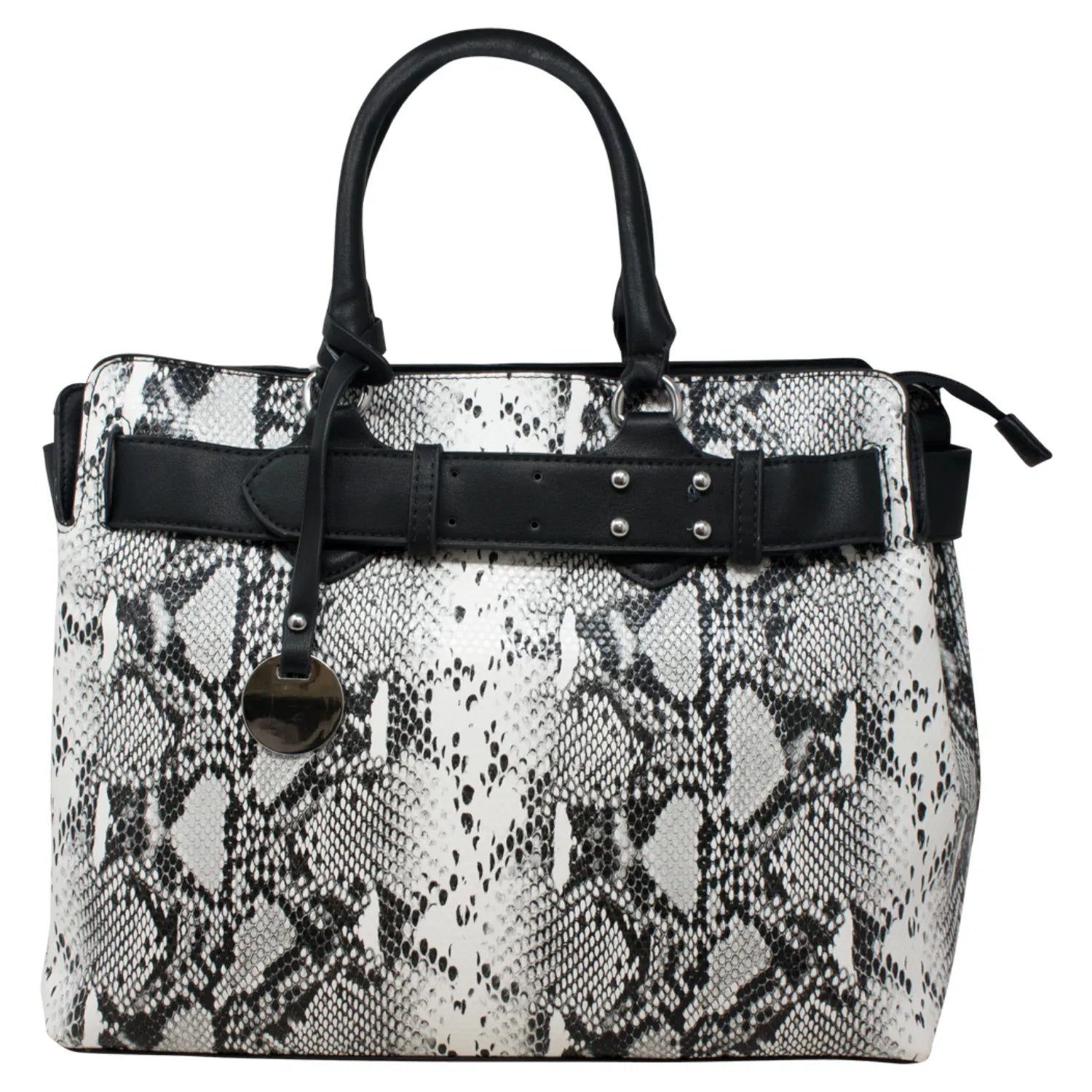 Black Snake Skin Tote Bag