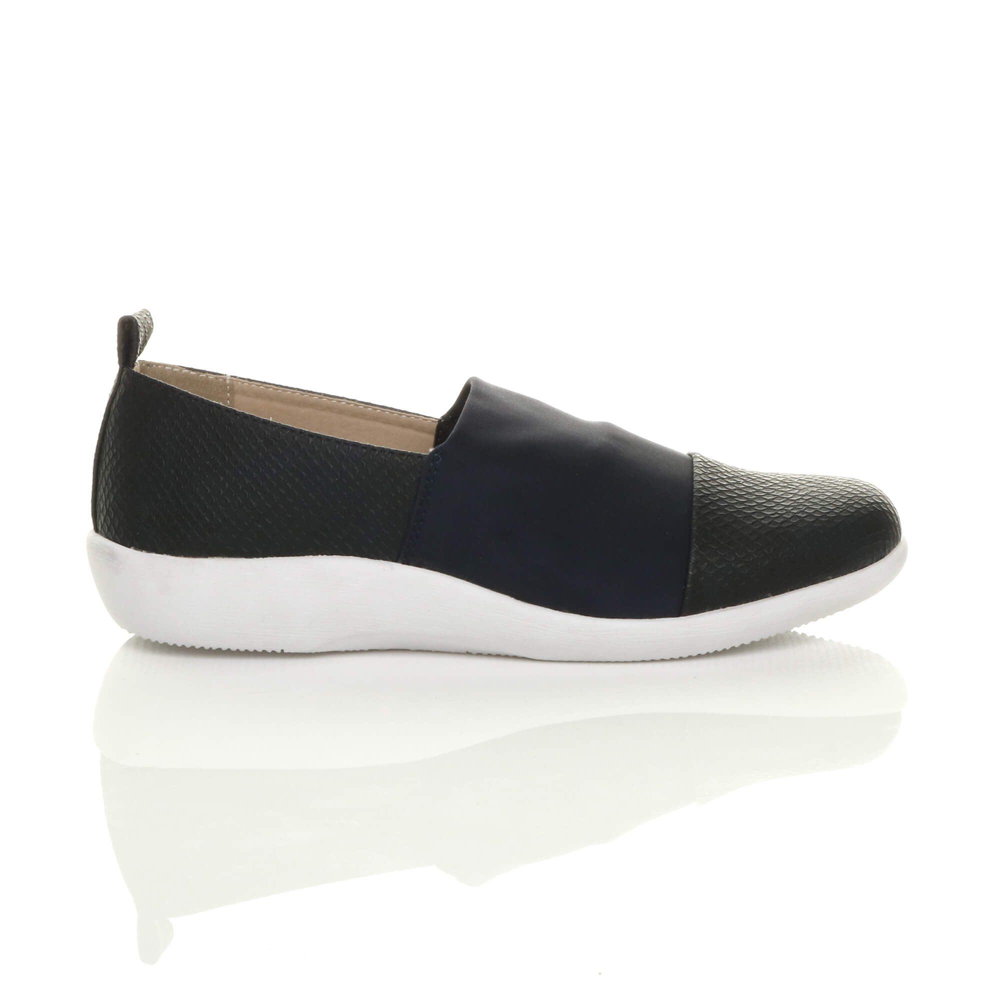 Navy Blue AJVANI Navy Blue Padded Comfort Casual Shoes, Image 2 of 5