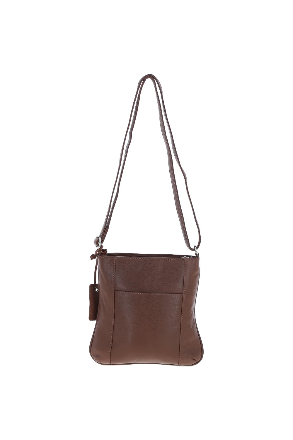 Tan 'Edinburgh' Real Leather Crossbody Bag, Image 4 of 4