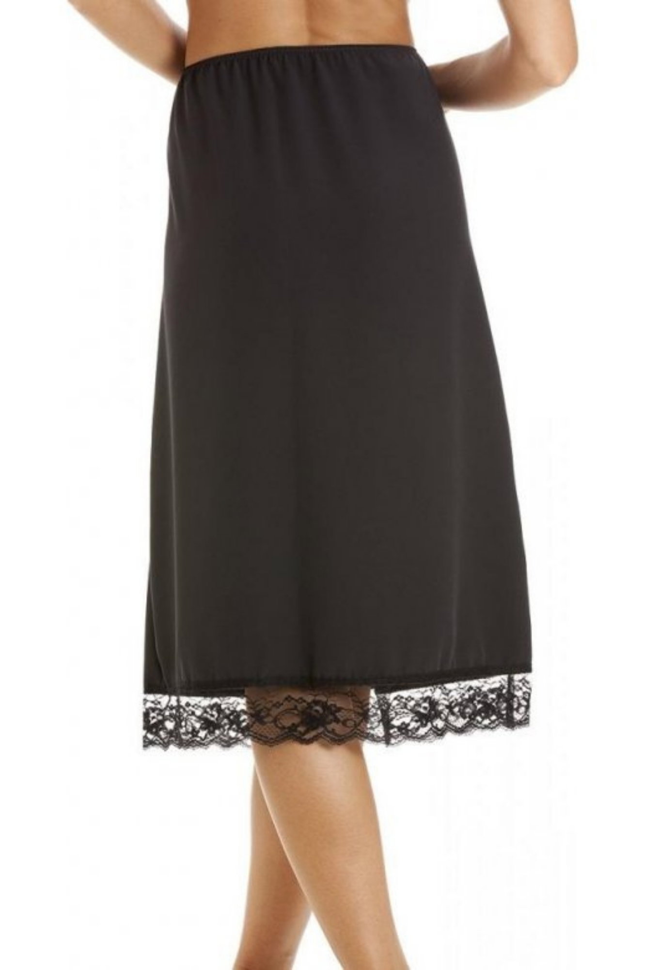 Black Camille Lingerie Black 26" Length Underskirt Slip, Image 5 of 5
