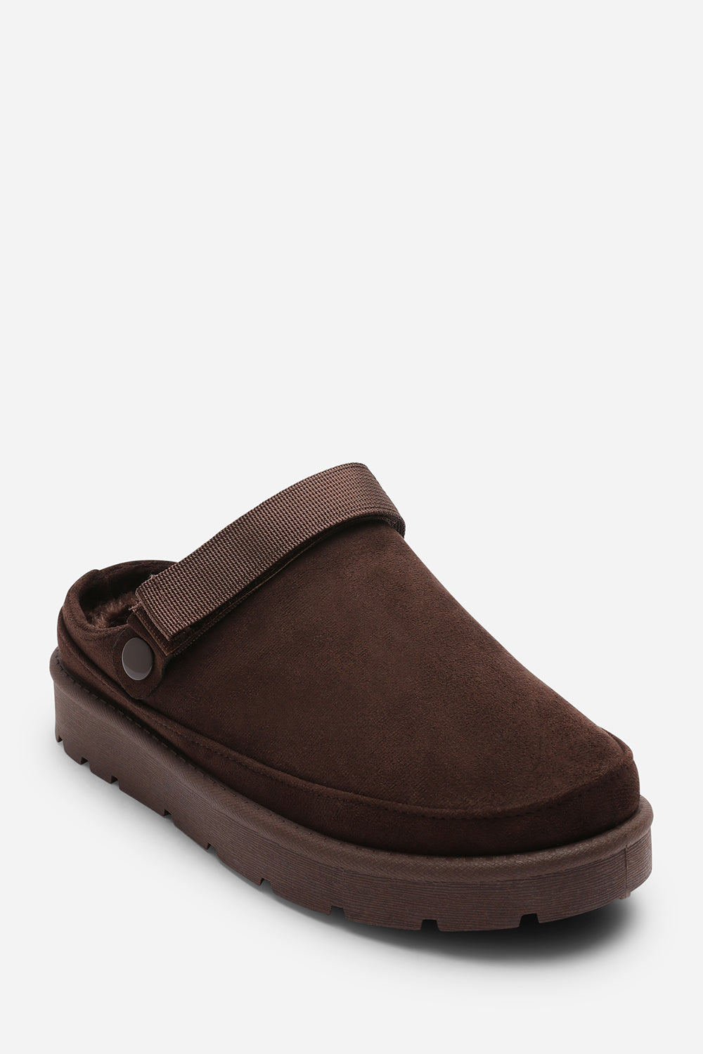 Brown 'Aurelia' Slip On Adjustable Strap Mini Boots, Image 3 of 7