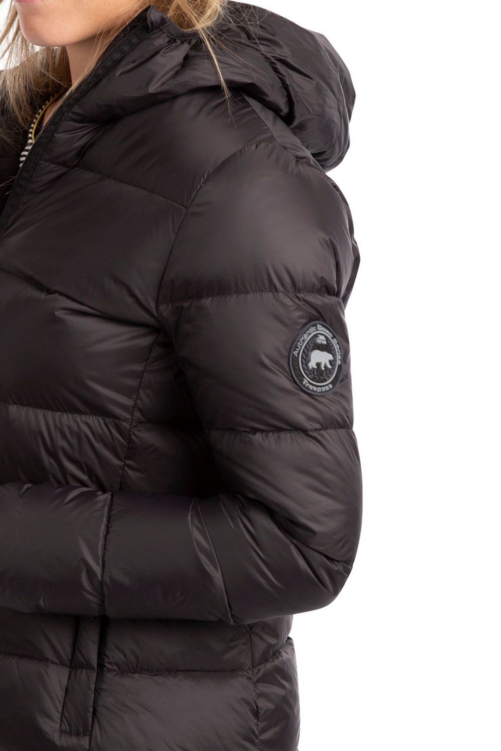 Black Trespass Black Humdrum Packaway Down Jacket, Image 5 of 8
