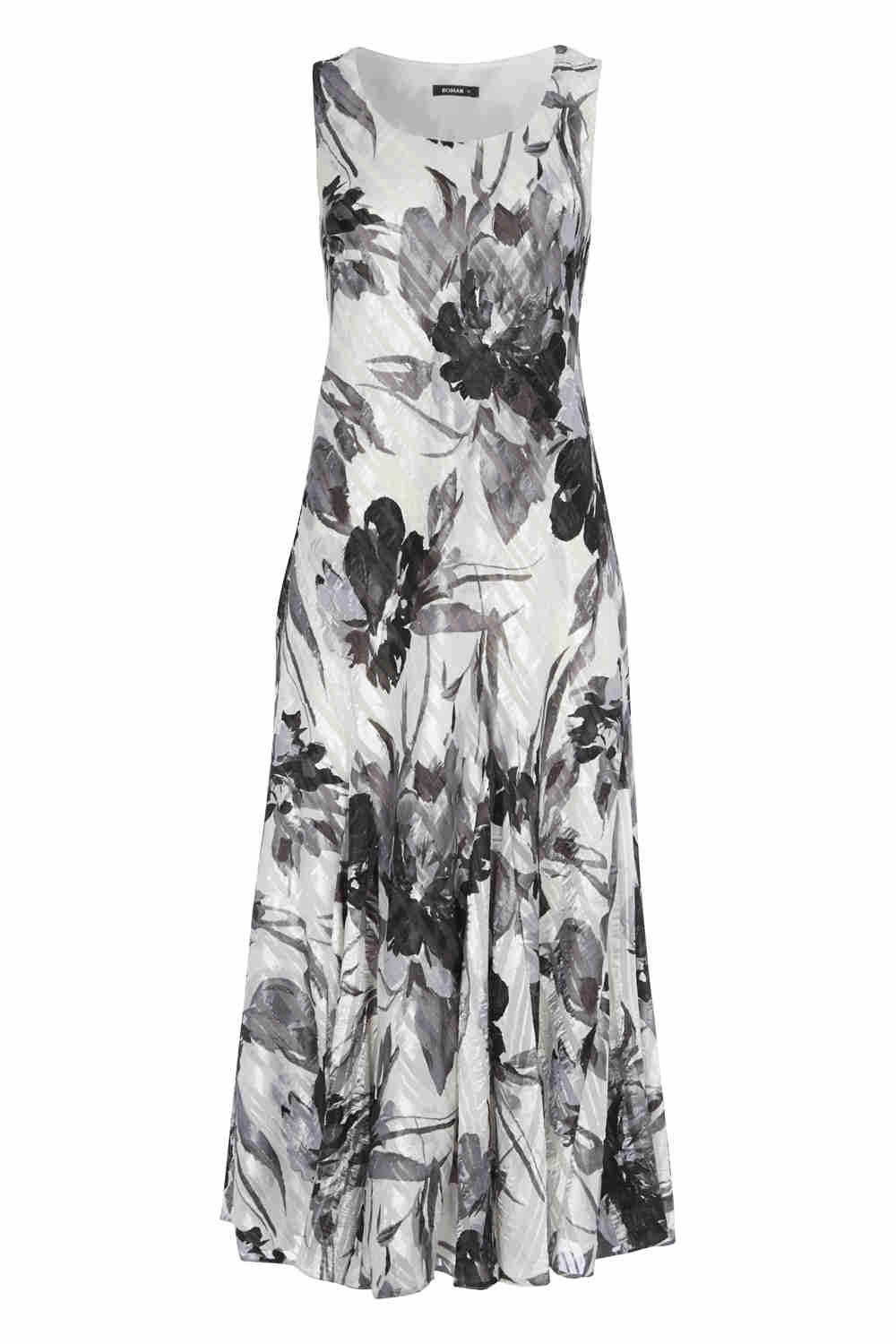 Ivory Crushed Bias Cut Satin Dress, Image 4 of 5