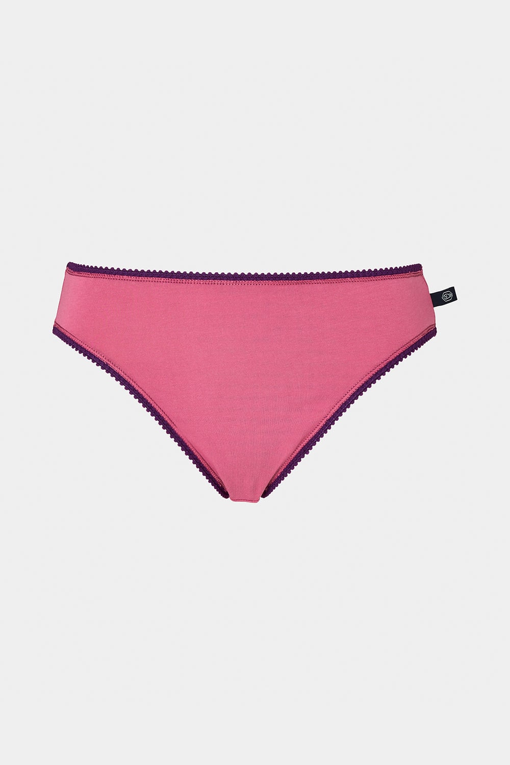 Pink British Boxers Pink Pack of Three "Fizz" Cotton High Leg Knickers, Image 2 of 5