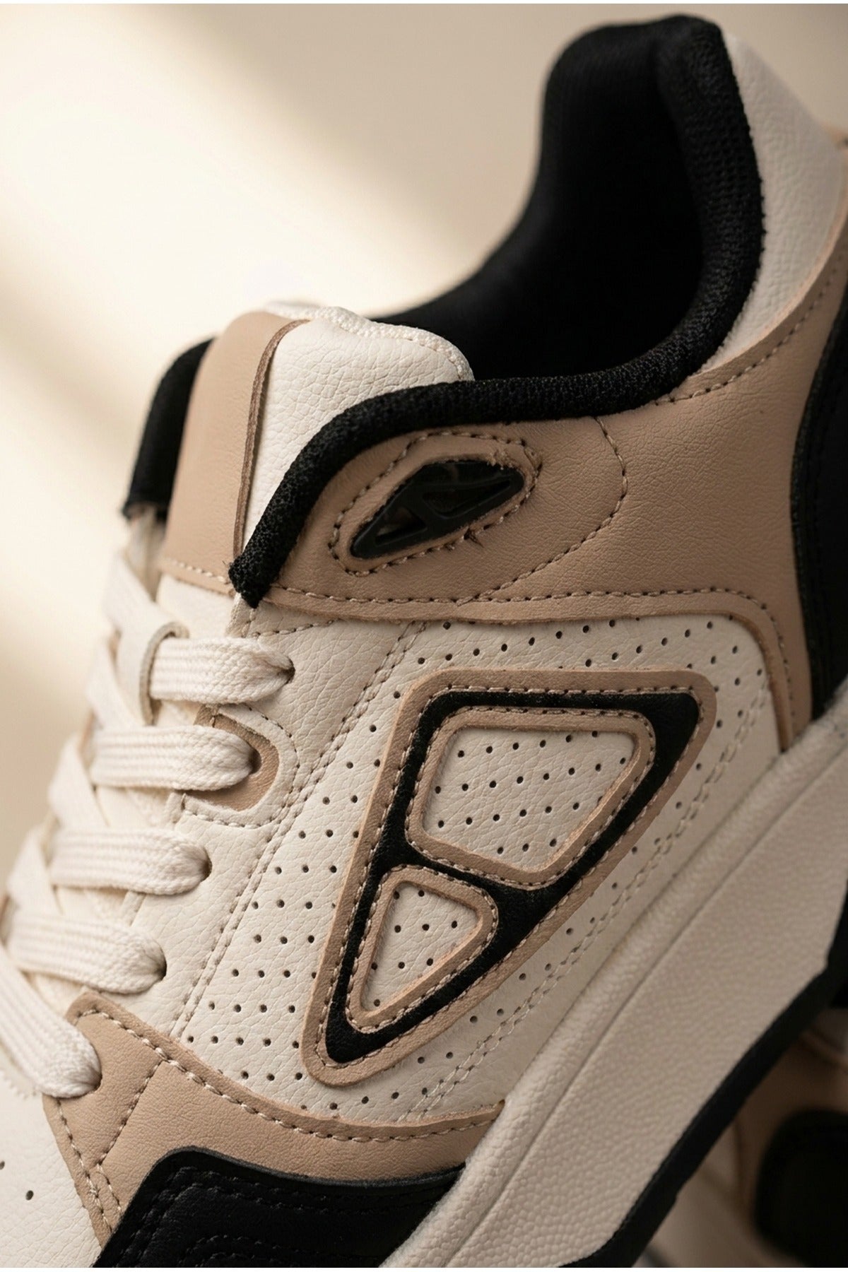 Black iKrush Black Cordelia Two Tone Panel Chunky Trainers, Image 3 of 5