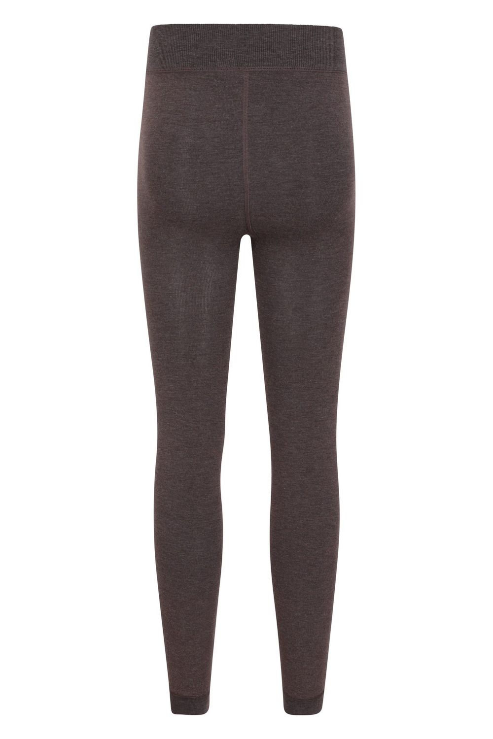 Taupe Fluffy Fleece Lined Thermal Leggings, Image 2 of 4