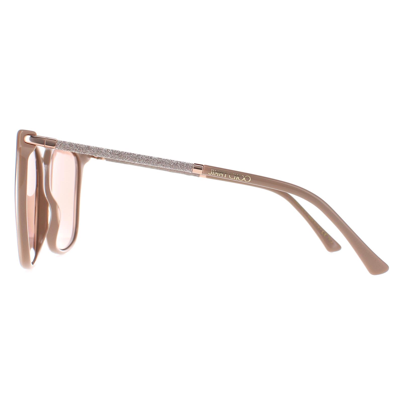 Beige Jimmy Choo Beige Square Nude Pink Flash Silver Mirror SCILLA/S, Image 3 of 4