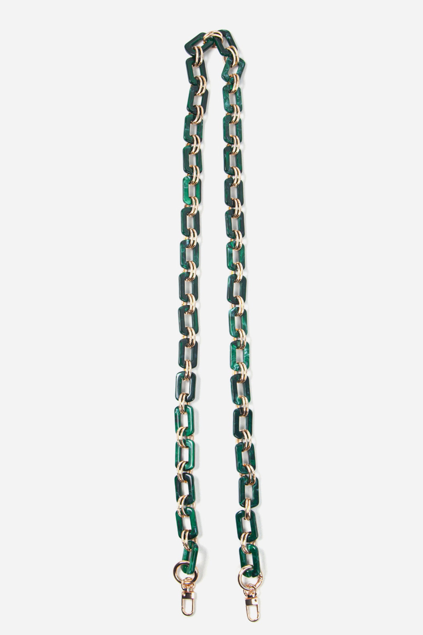 Green Sarta Green Square Link Acrylic Bag Strap, Image 2 of 3