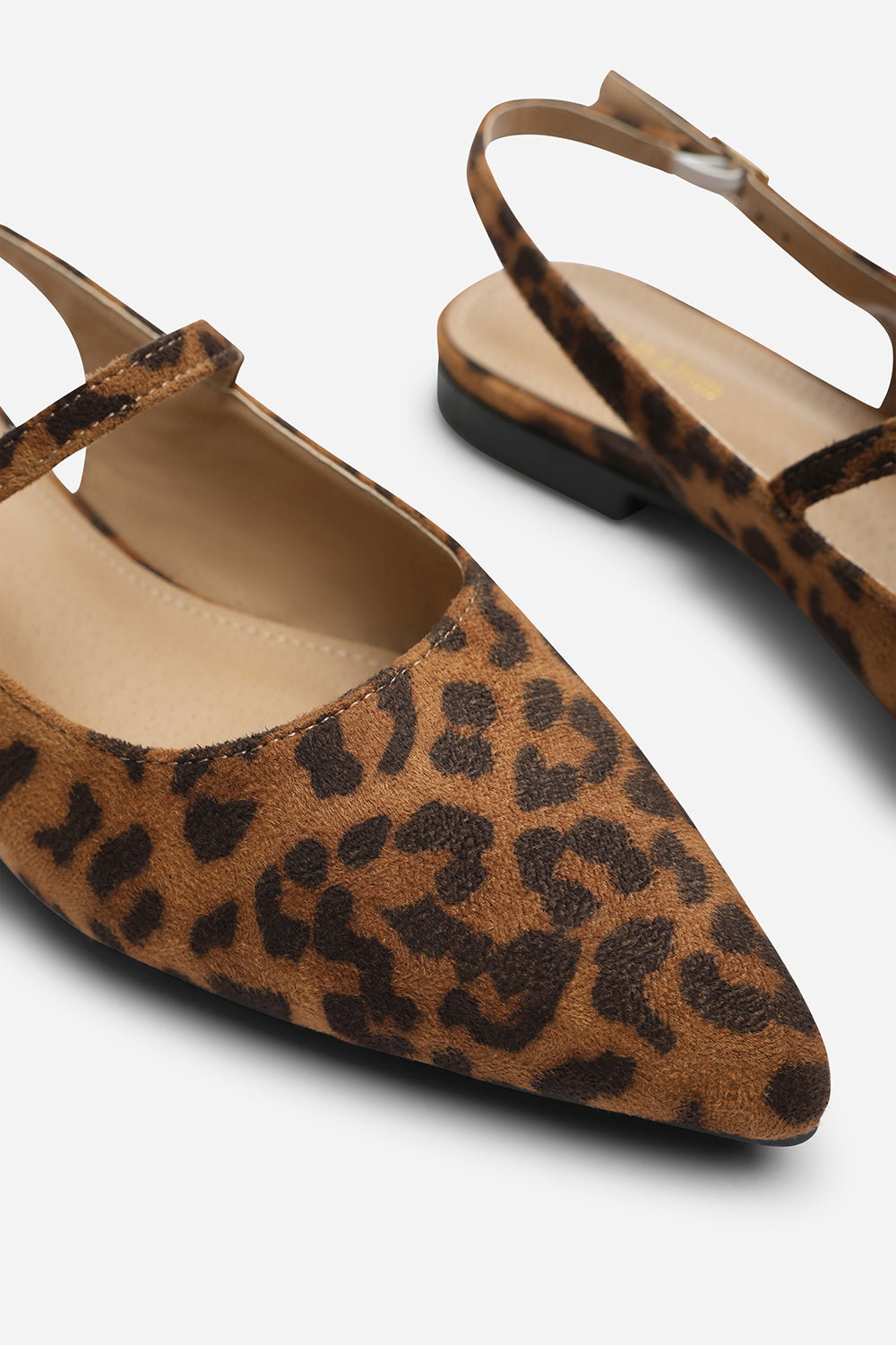 Multi Estrella Pointed Toe Mary Jane Open Back Ballet Flats, Image 5 of 7