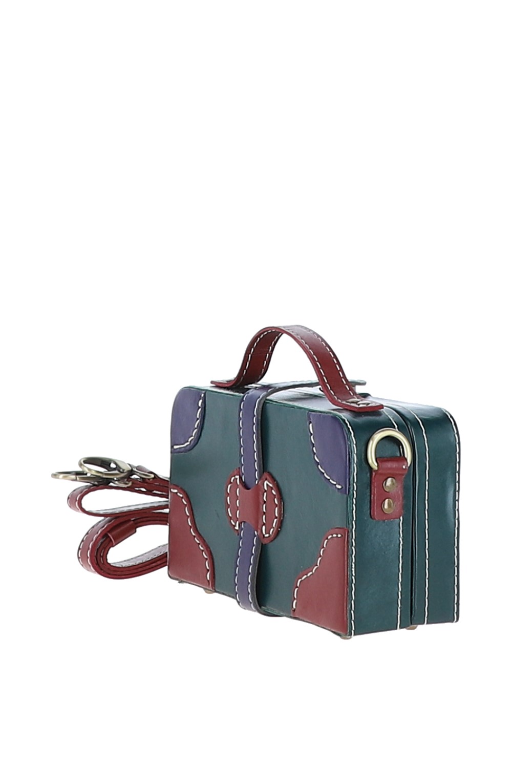 Green 'Adelaide' Leather Shoulder Bag, Image 2 of 4