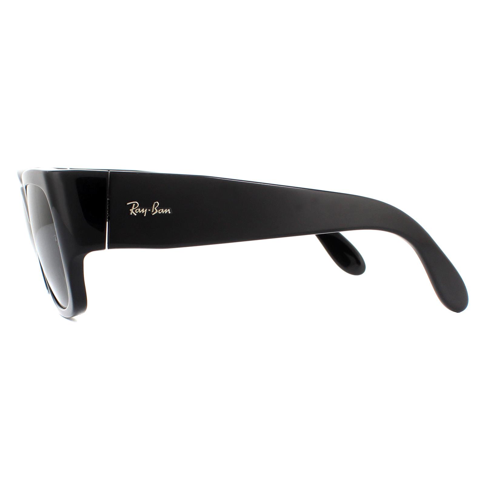 Square Shiny Black Green G-15 Nomad RB2187 Sunglasses, Image 3 of 6