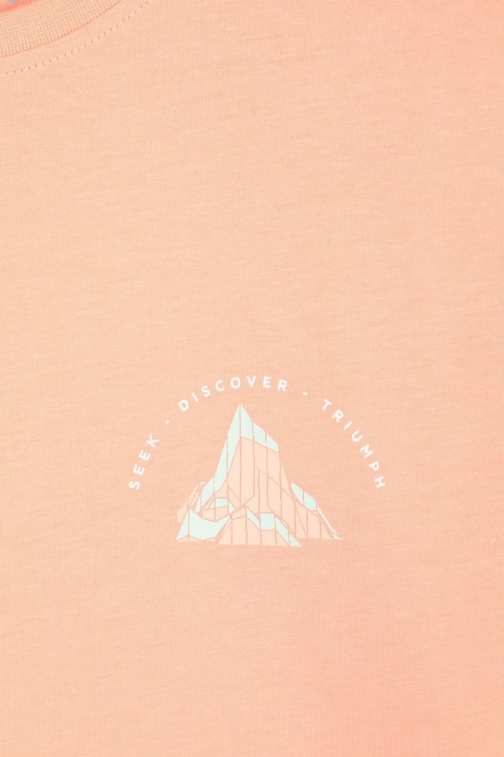 Light Pink Techy Mountain Relaxed Fit TShirt, Image 4 of 4