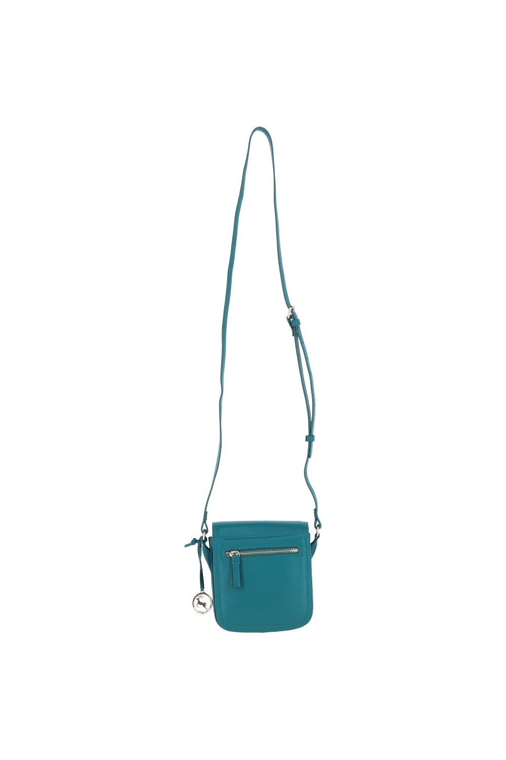 Green Elegant Leather Crossbody Bag with Twist Lock, Image 4 of 4