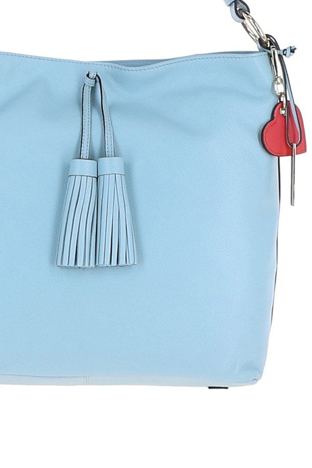 Light Blue Ashwood Leather Light Blue 'Musette' Real Leather Hobo Bag, Image 2 of 5