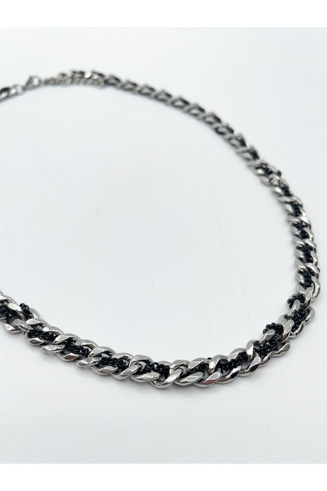 Black Woven Chain Necklace, Image 3 of 3