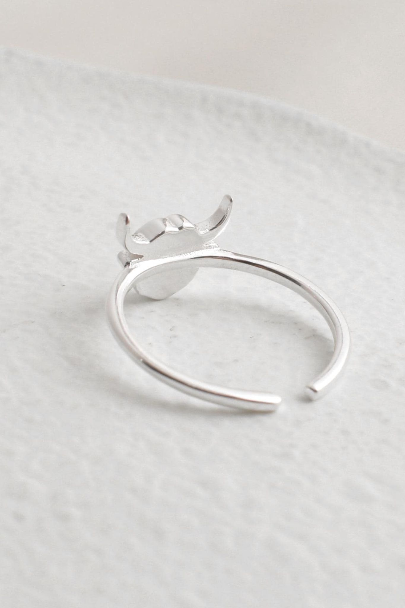 Multi Sterling Silver Highland Cow Adjustable Ring, Image 3 of 3
