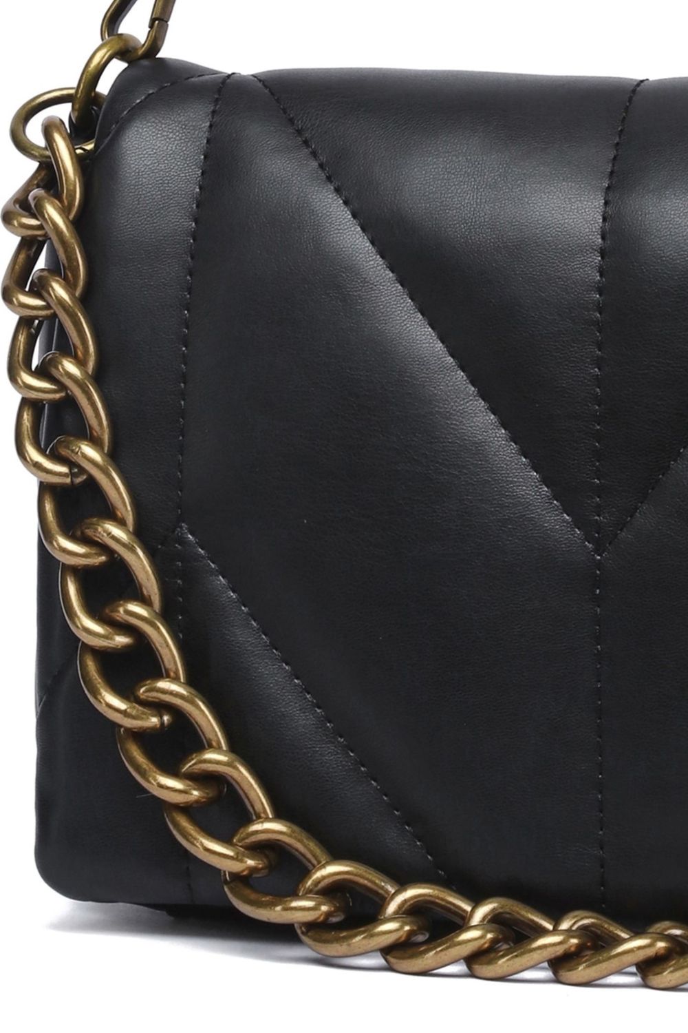 Black Chain Detail Cross Body Bag, Image 2 of 2