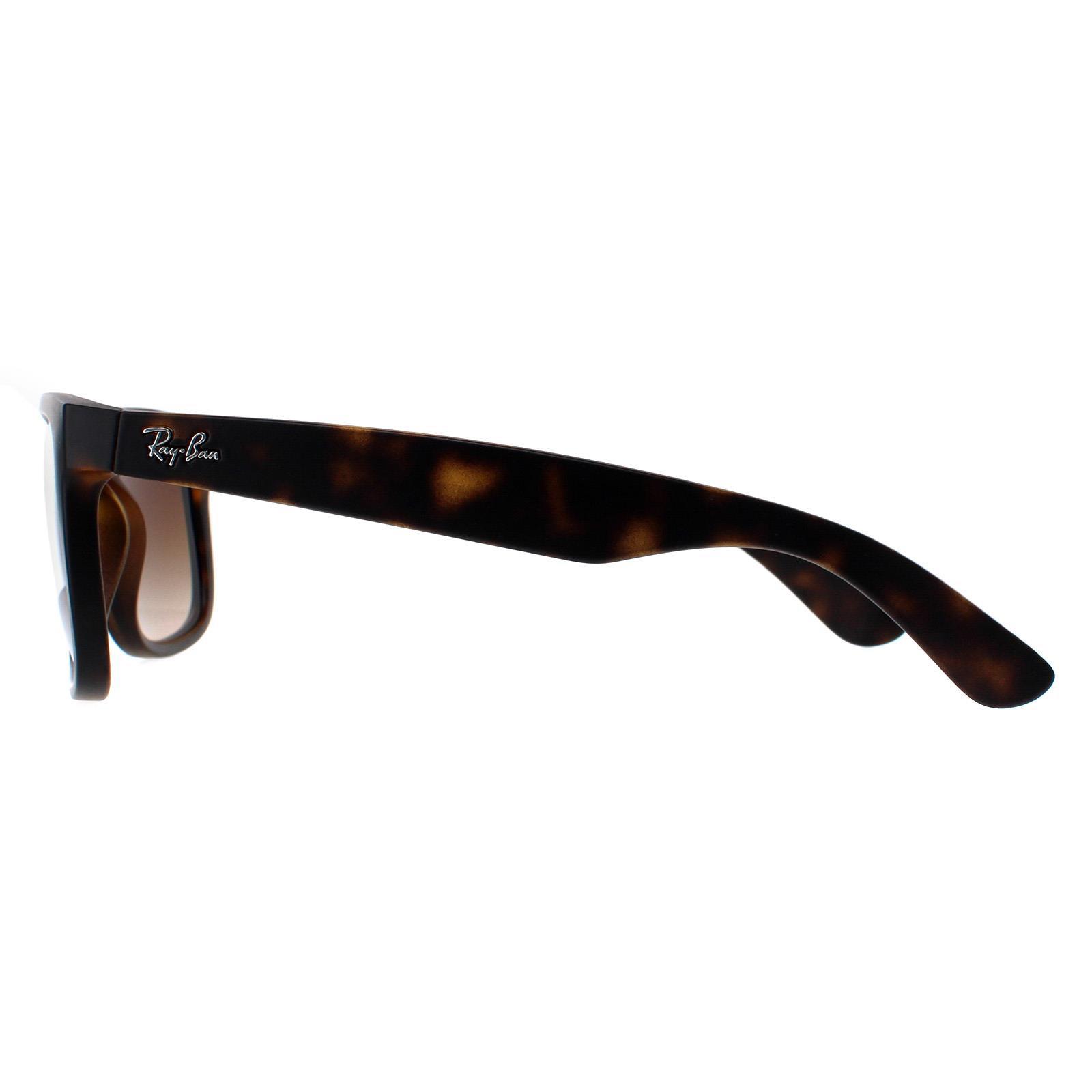 Brown Ray-Ban Brown Rectangle Rubber Light Havana Brown Gradient Sunglasses, Image 3 of 6