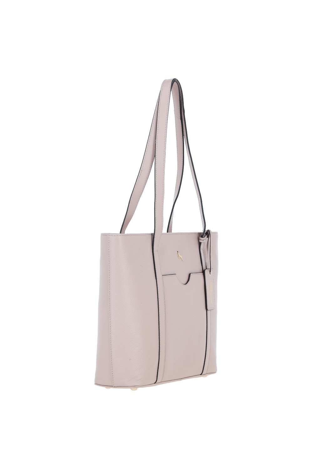 Beige 'Rosara' Real Leather Shoulder Bag, Image 5 of 5