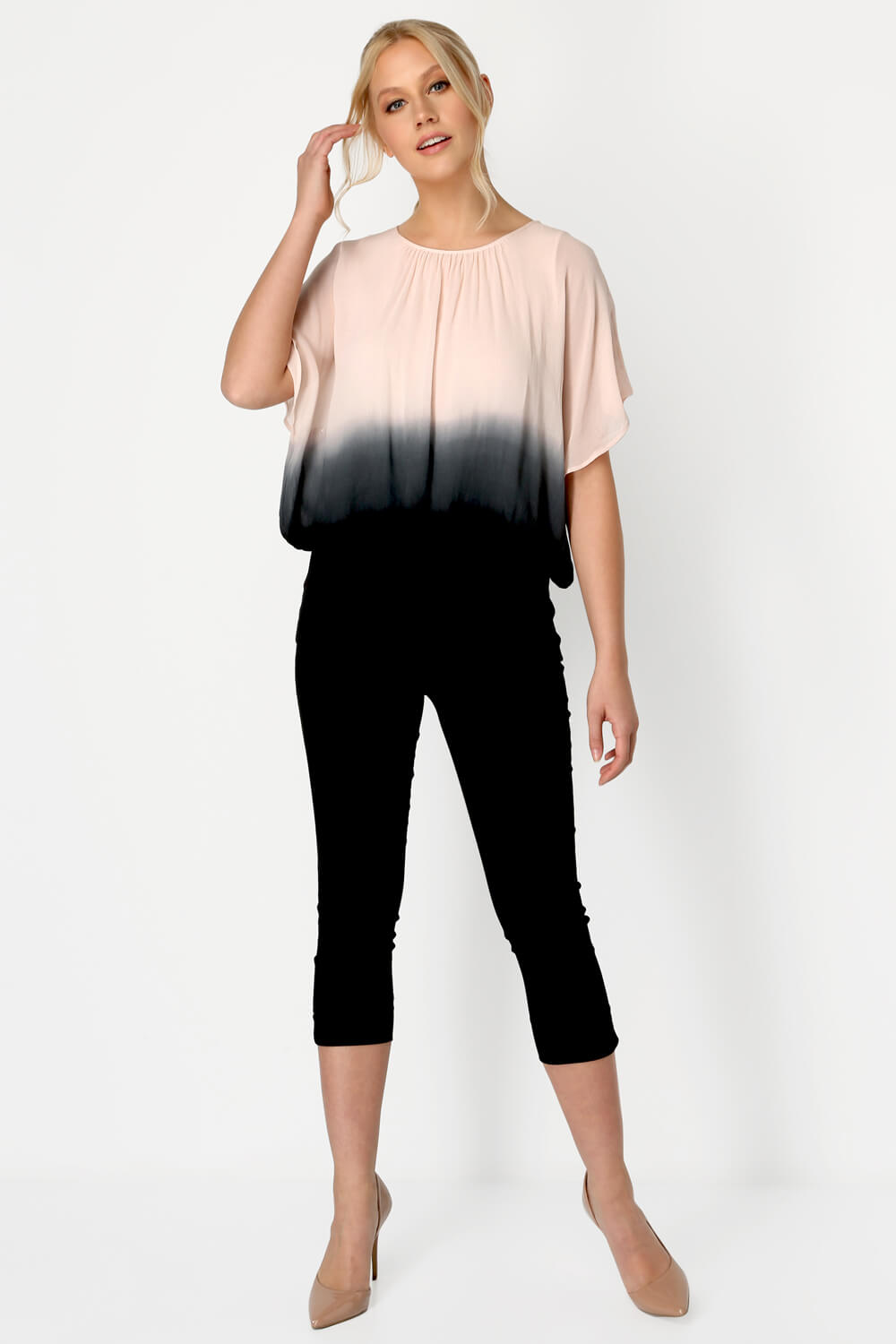 PINK Ombre Batwing Top, Image 3 of 8