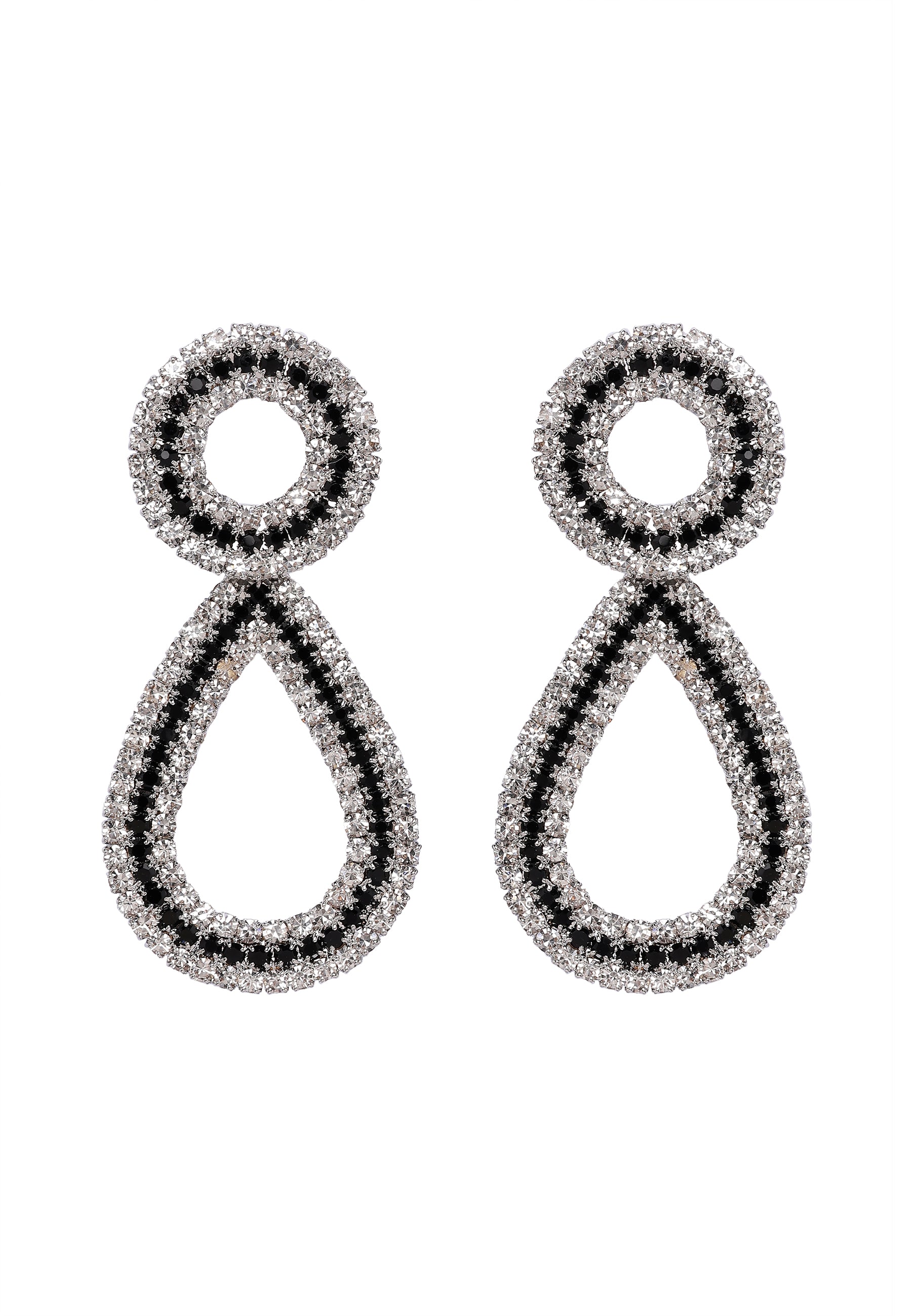 Metallic Double Drop Earrings