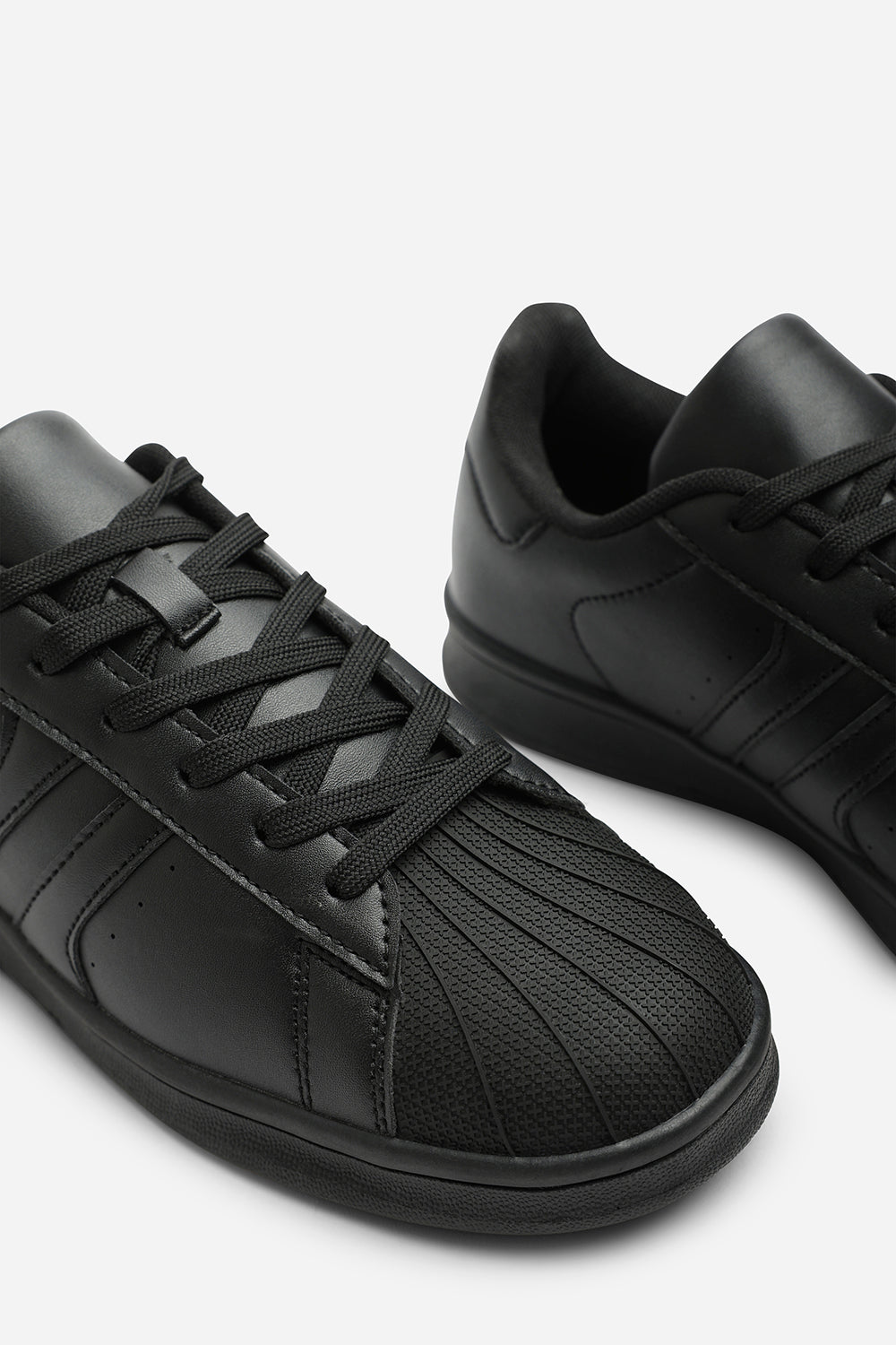 Black Yamileth Stripe Panel Detailed Trainer, Image 5 of 6