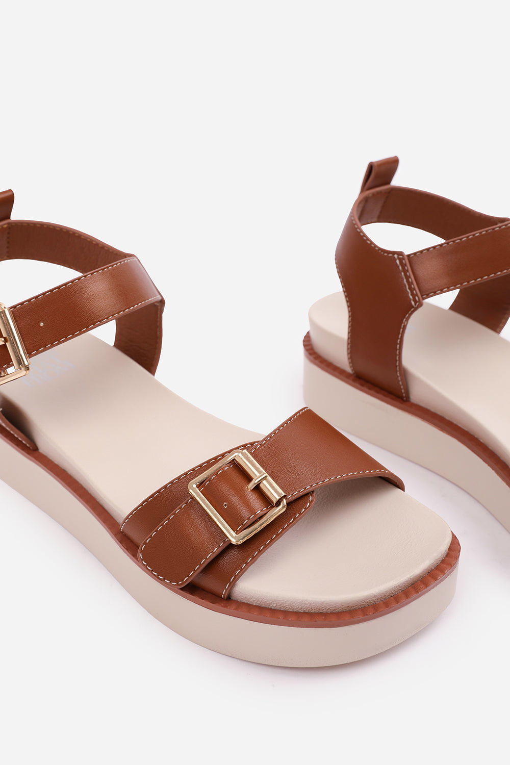 'Kavia' Double Buckle Strap Platform Sandals, Image 4 of 5