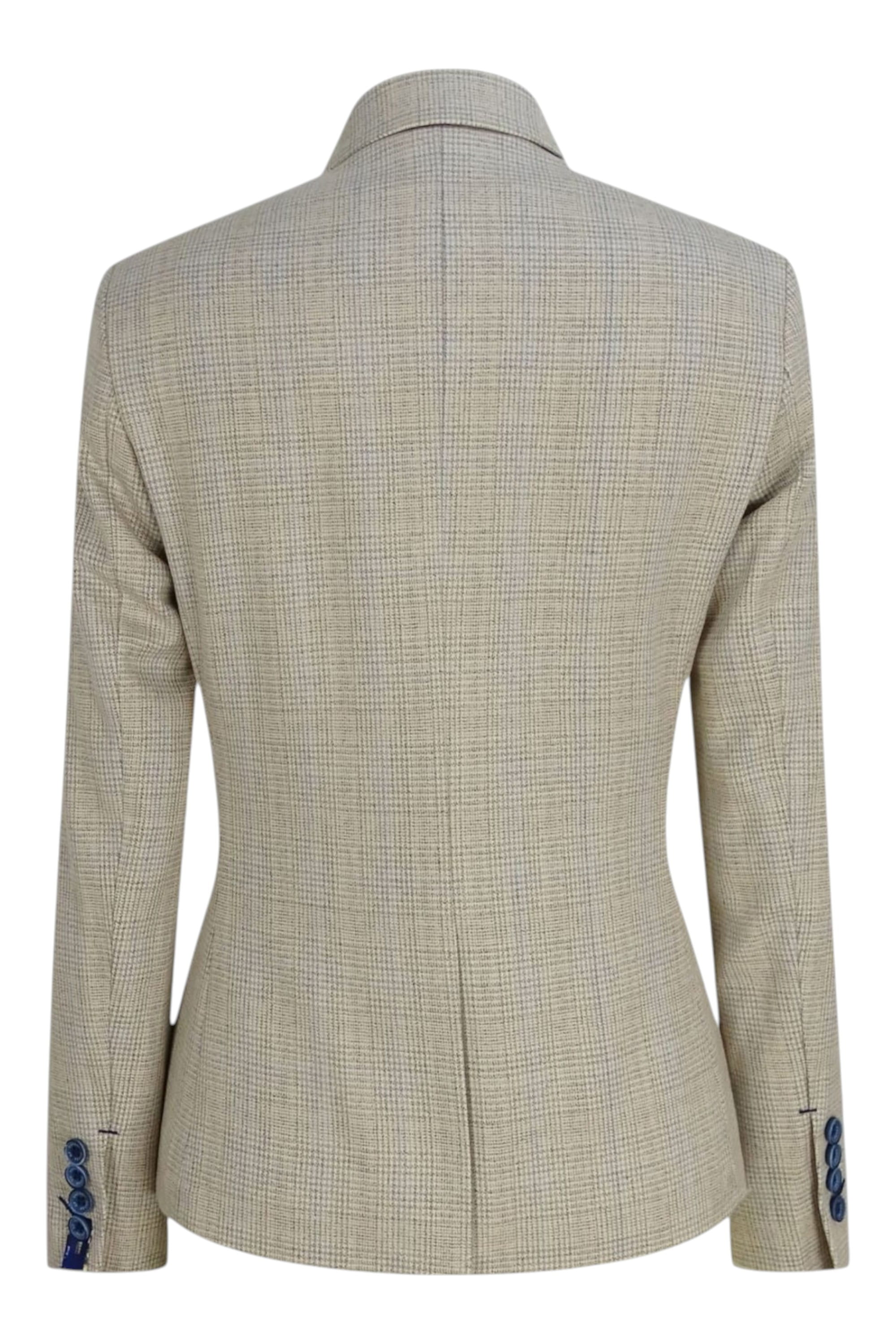 Cream Infinity Leather Cream Women's Tweed Cream Jacket Peaky Blinders, Image 4 of 6