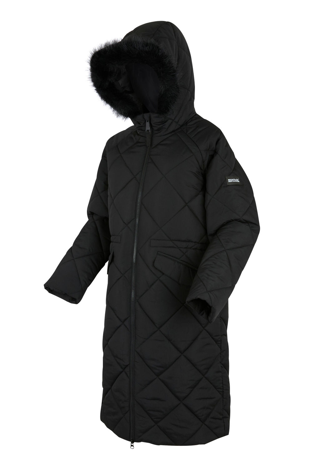 Black Regatta Black Freyla Padded Jacket, Image 3 of 5