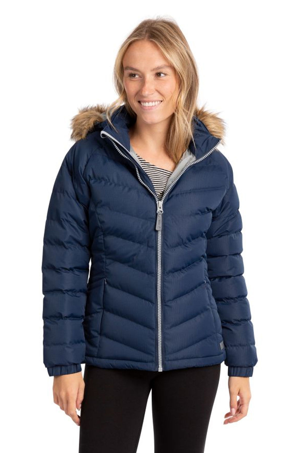 Navy Nadina Waterproof Padded Jacket, Image 4 of 4