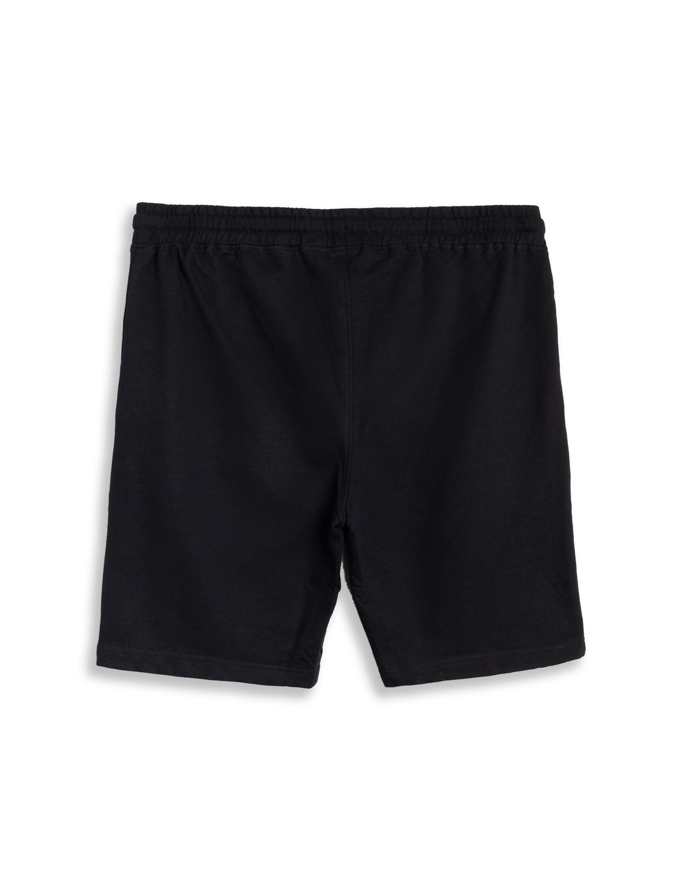 Black Top Gear Logo Unisex Black Shorts, Image 2 of 6