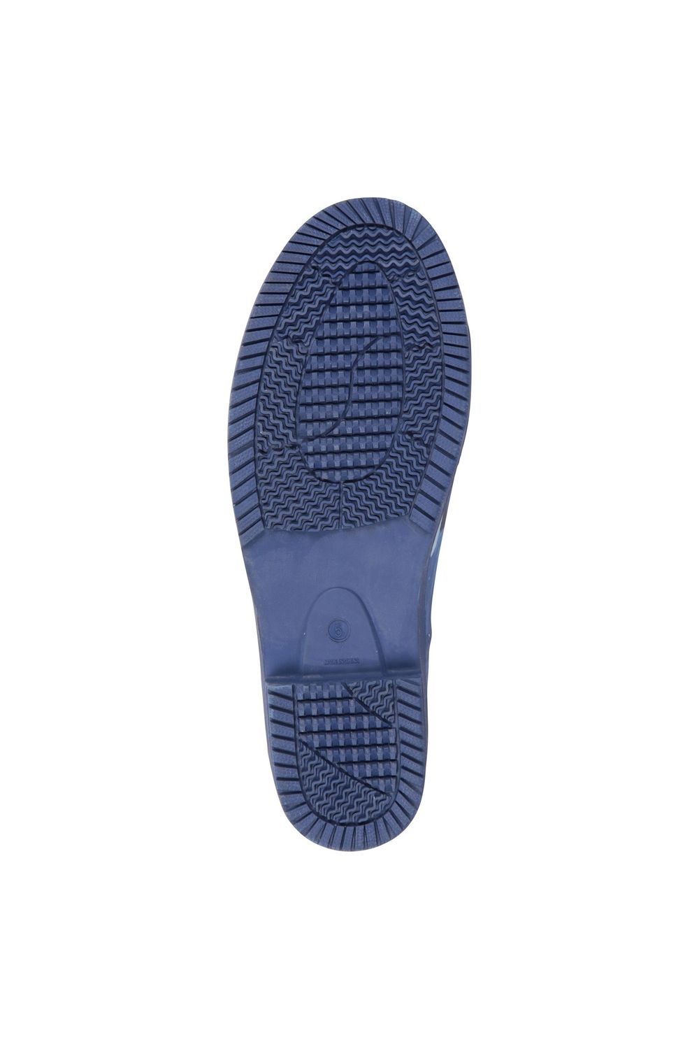 Navy Blue Floral Rubber Wellington Boots, Image 6 of 7