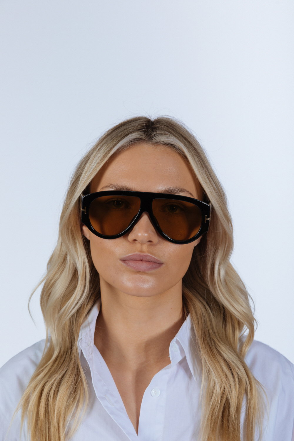 Black Oversized Rounded Sunglasses