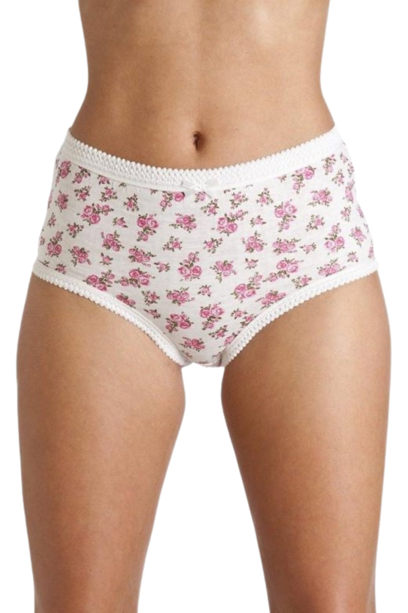 Pink Camille Lingerie Pink 3 Pack High Waisted Briefs, Image 1 of 5