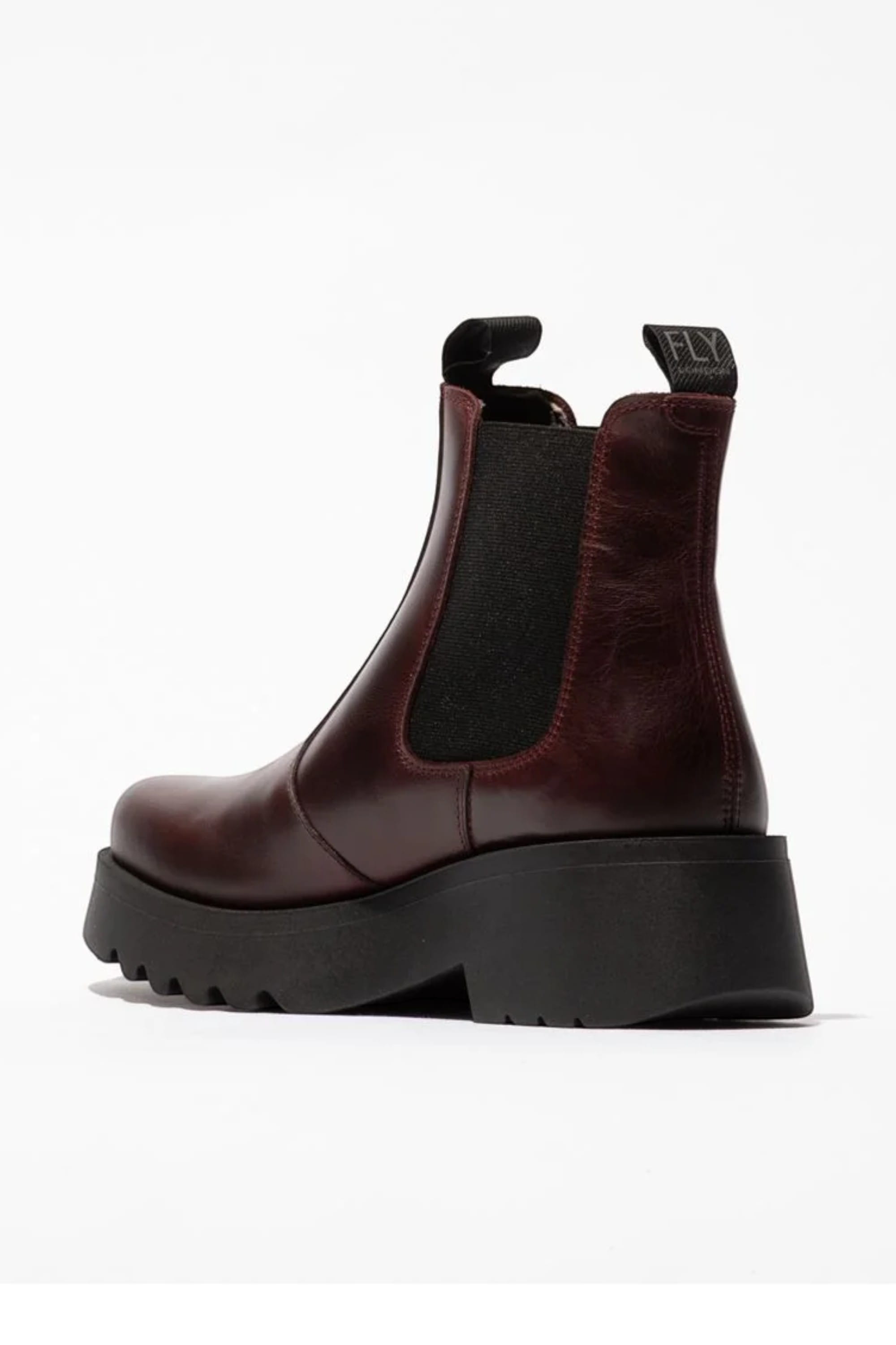 Red Womens Soft Chelsea Ankle Boots-MEDI789, Image 4 of 5