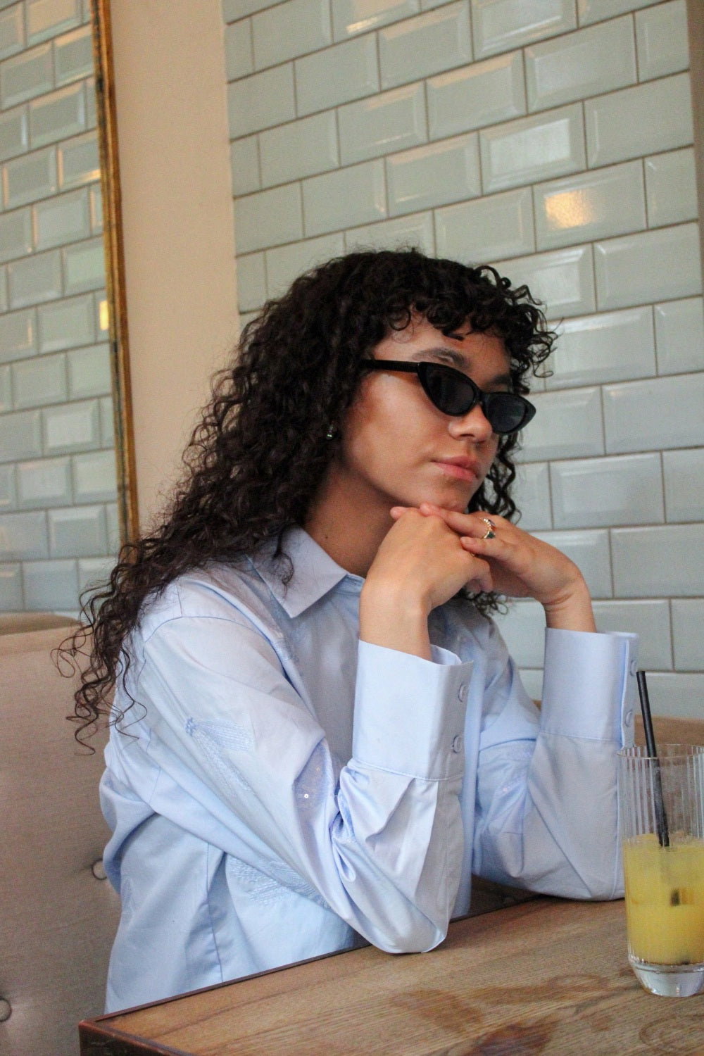 Black Black Classic Cateye Sunglasses, Image 2 of 5