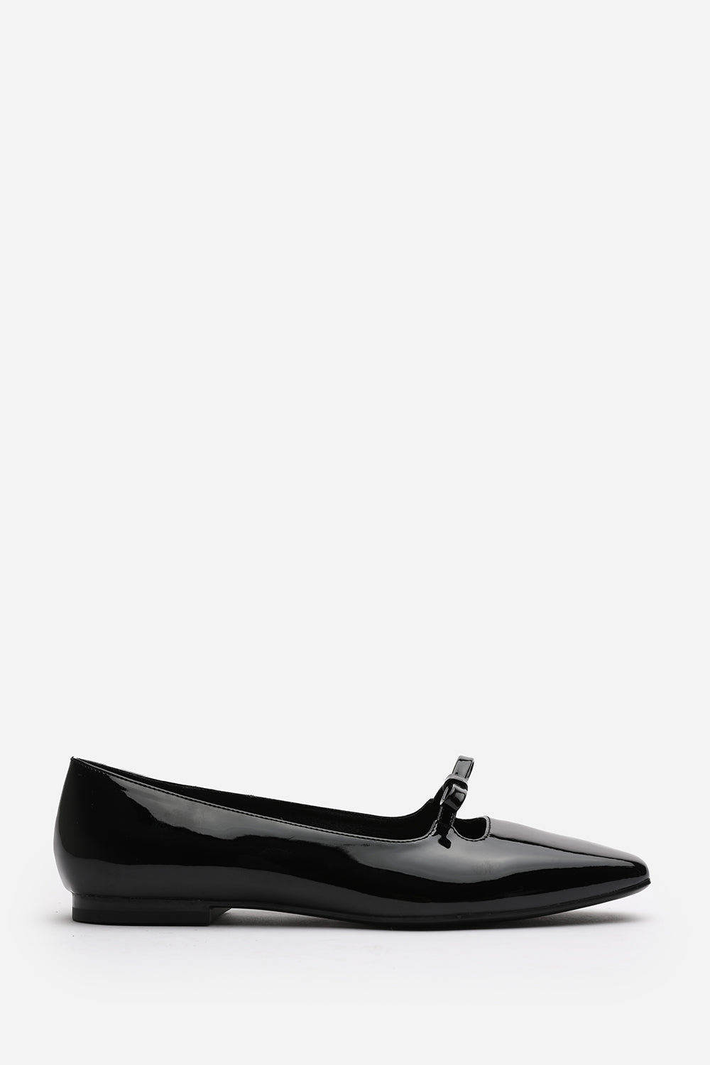 Black 'Jessica' Square Toe Ballet Flats, Image 2 of 5