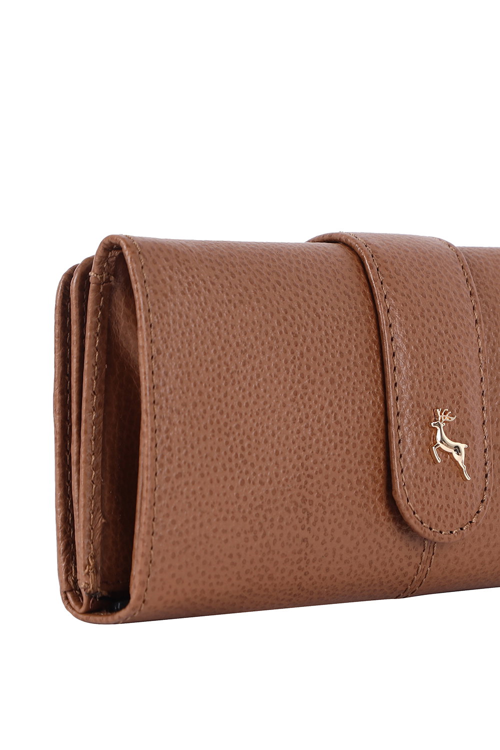 Tan Sherry 14 Card RFID Protected Large Real Leather Purse, Image 2 of 5