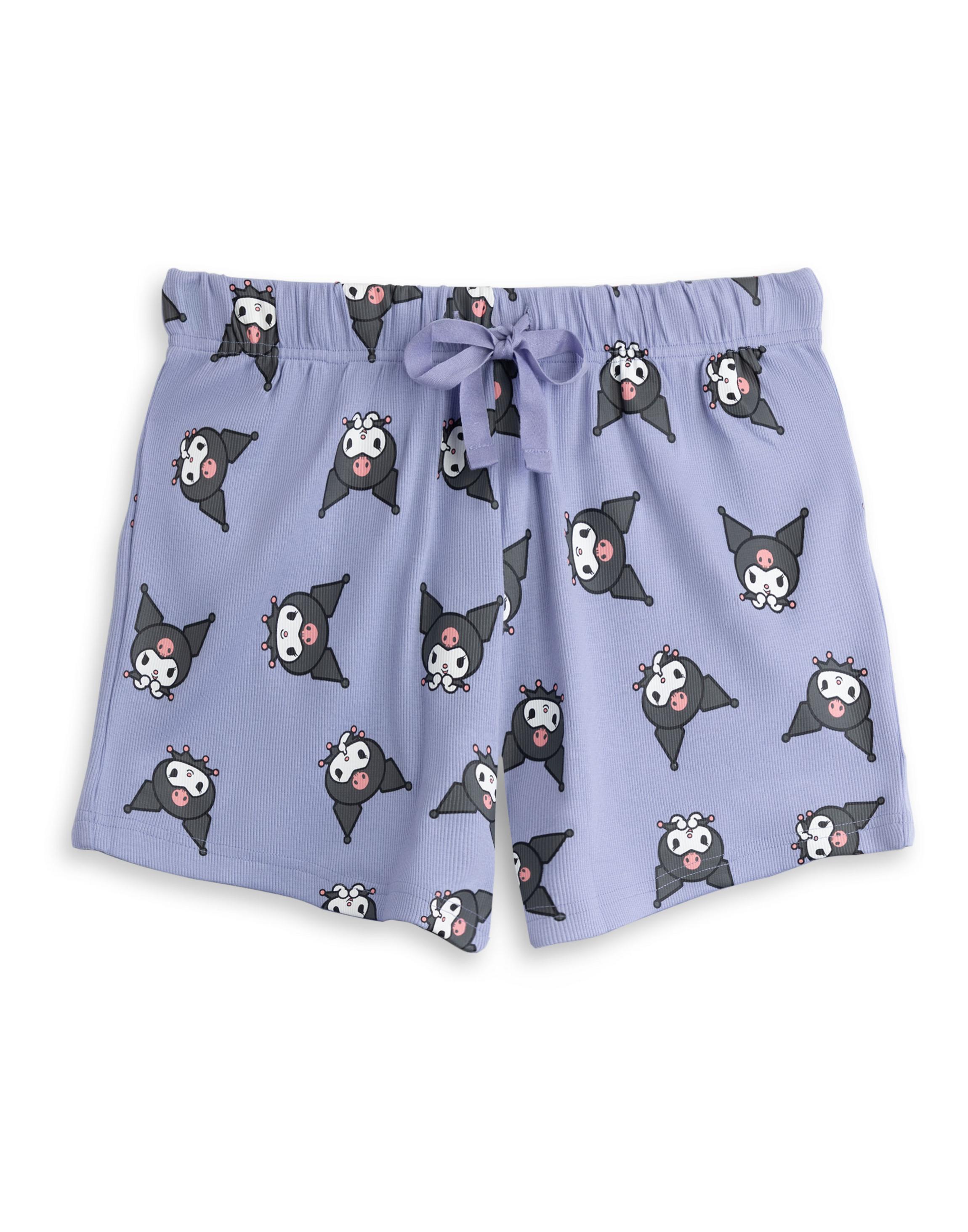 Purple Hello Kitty Kuromi Vest and Shorts Pyjama Set, Image 4 of 6