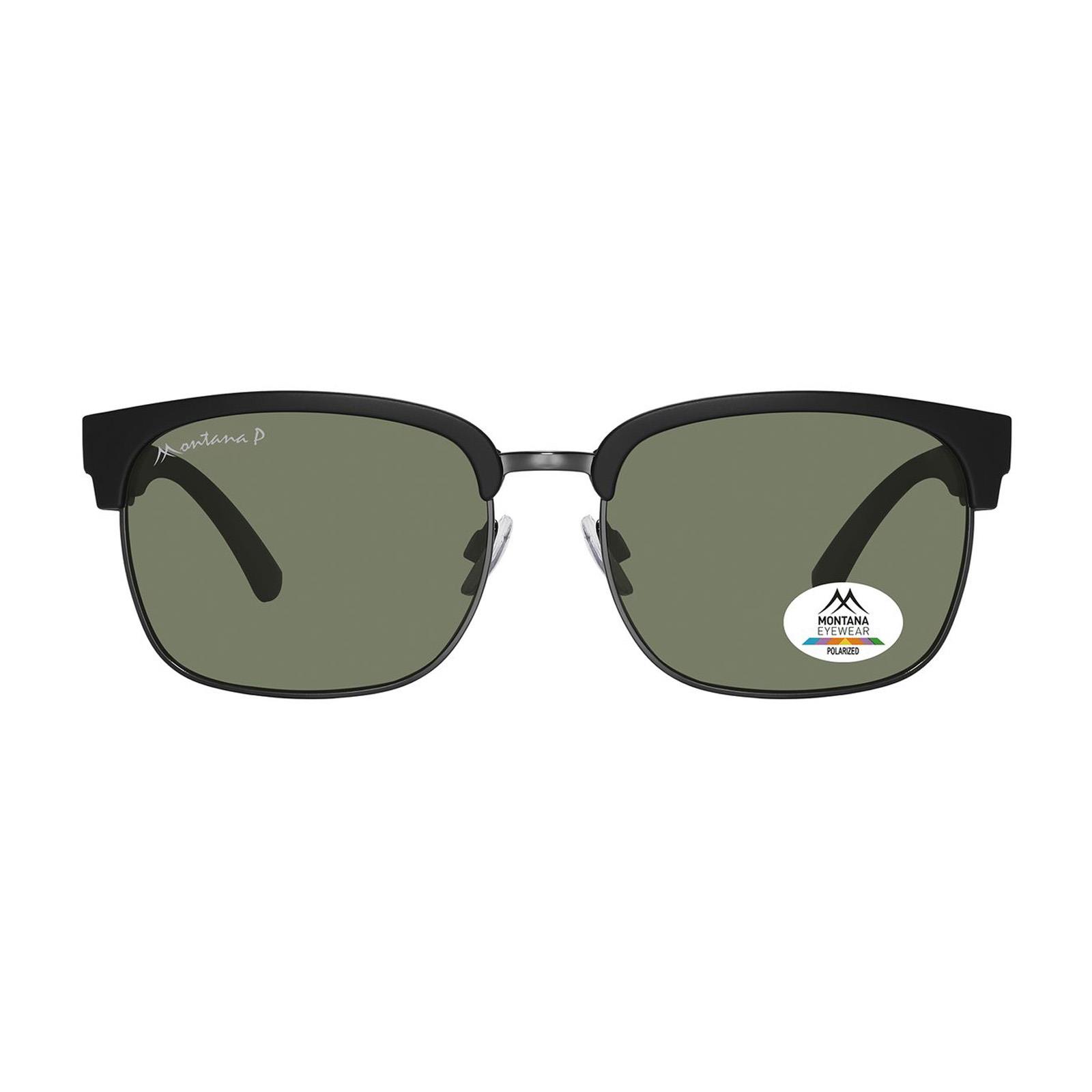 Black Round Matte Black Gunmetal Green Polarized MP192, Image 1 of 3